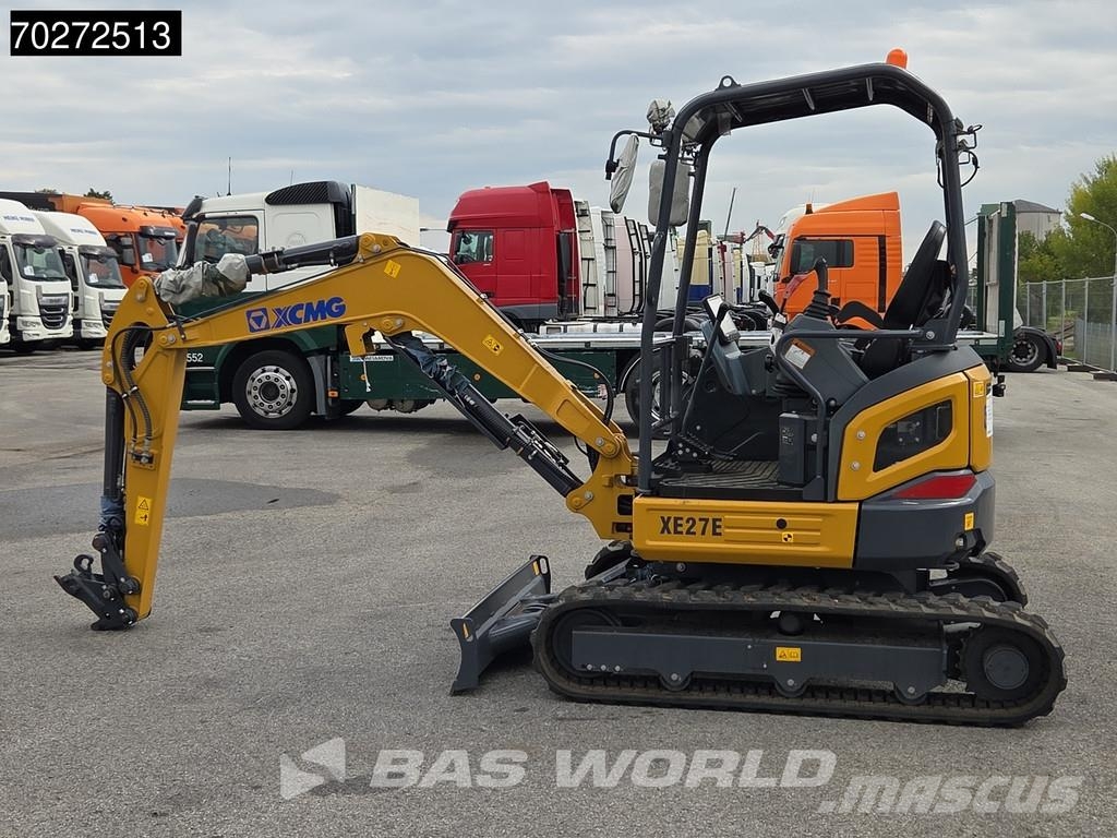 XCMG XE27 E FACTORY WARRANTY - CW / 3 BUCKETS - KUBOTA Minibagger < 7t