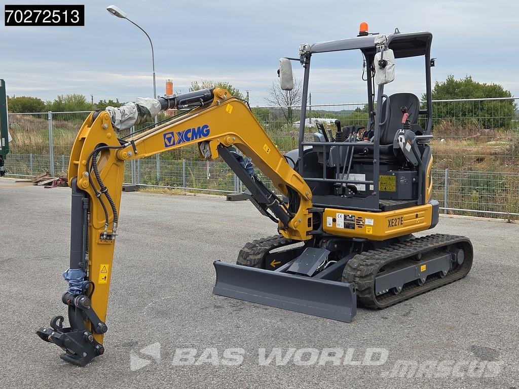 XCMG XE27 E FACTORY WARRANTY - CW / 3 BUCKETS - KUBOTA Minibagger < 7t