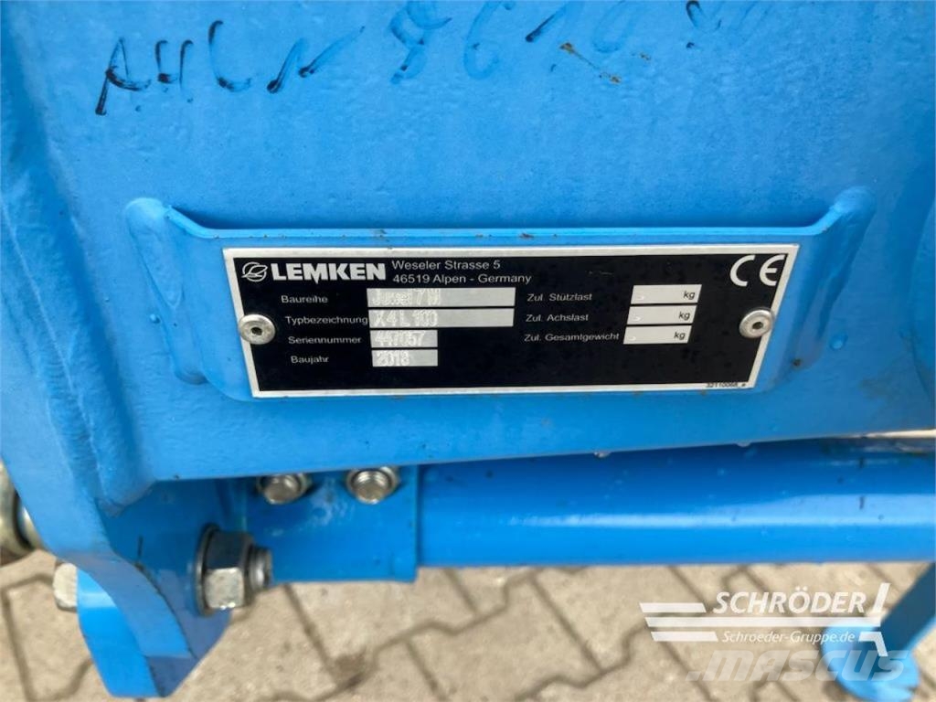 Lemken JUWEL 7 M X 4 L 100 Paluuaurat