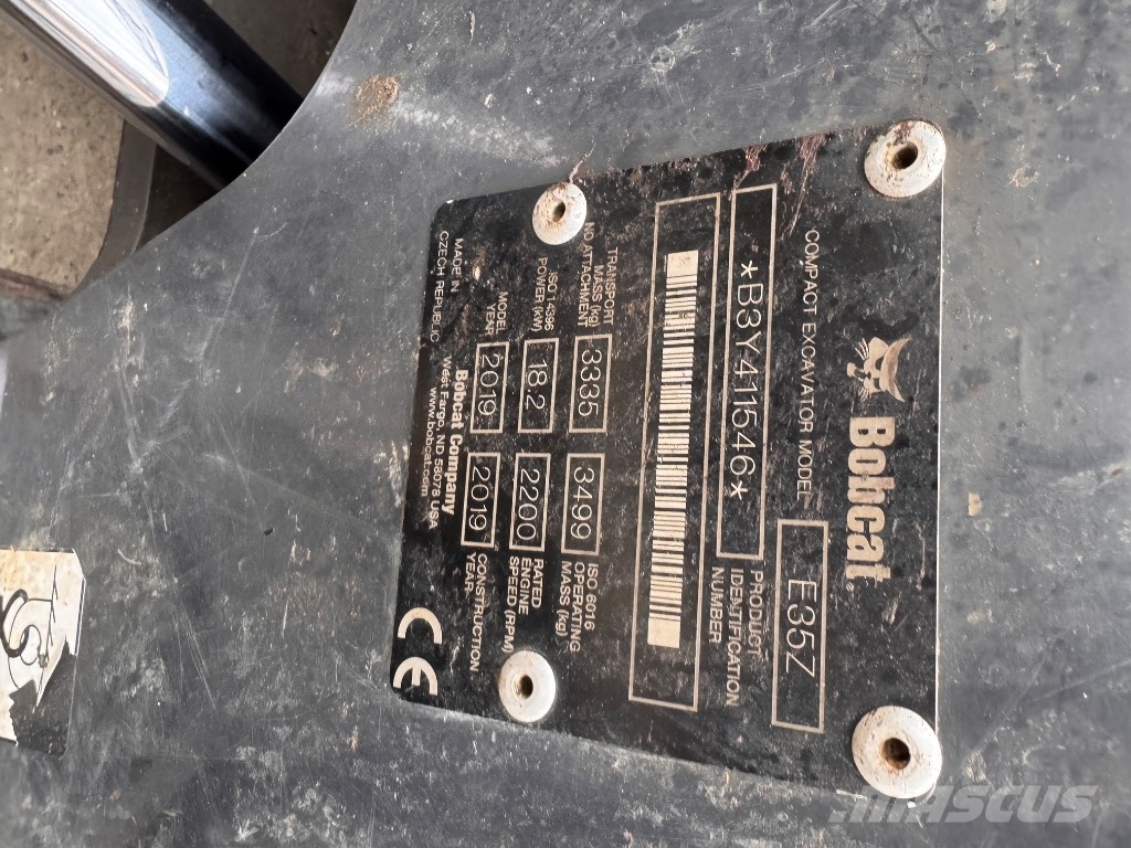 Bobcat E35Z (11546) حفارات صغيرة أقل من 7 طن (حفارات صغيرة)