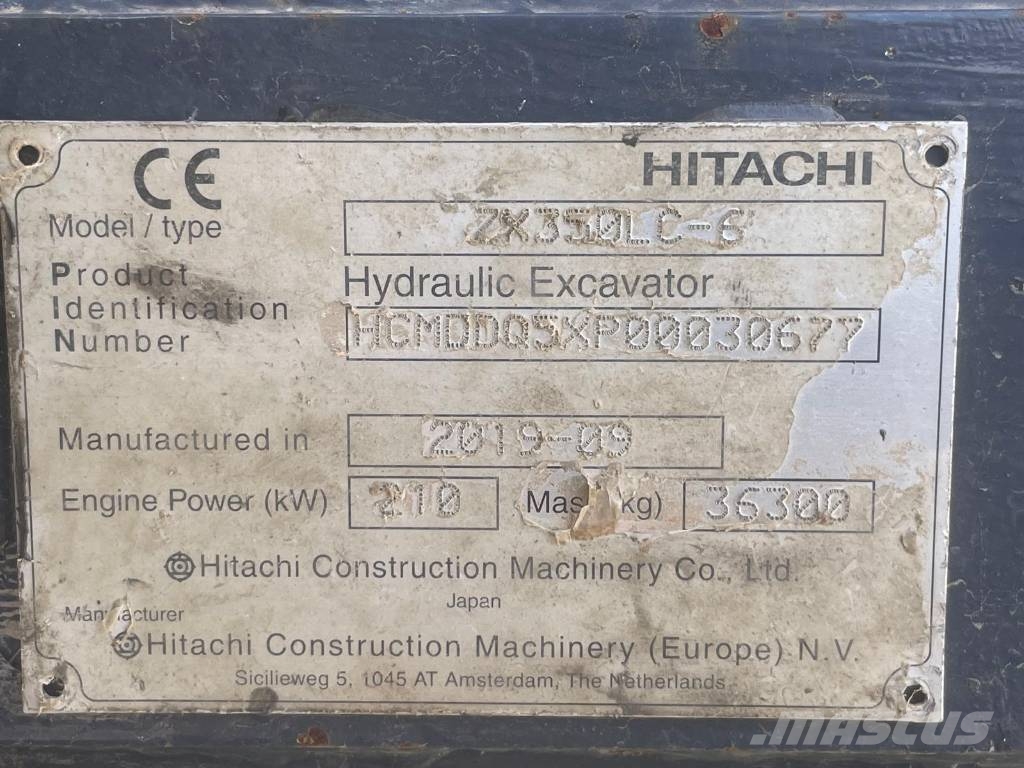 Hitachi ZX 350 LC-6 Excavadoras de cadenas