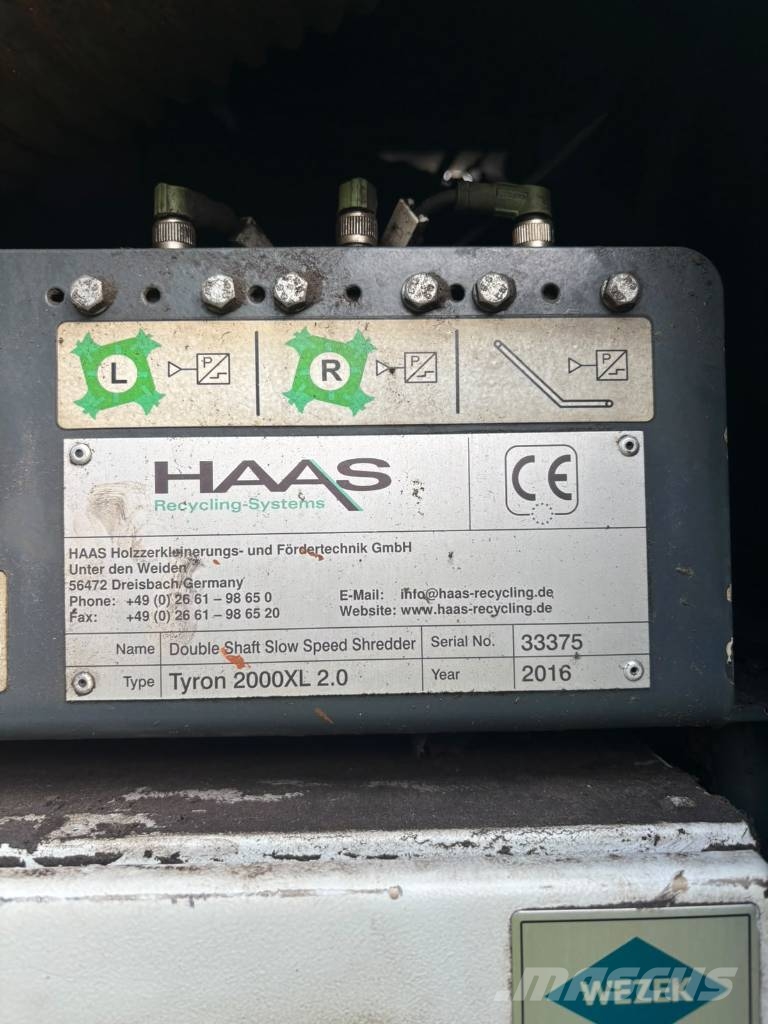 Haas Tyron 2000 Trituradoras de deshechos