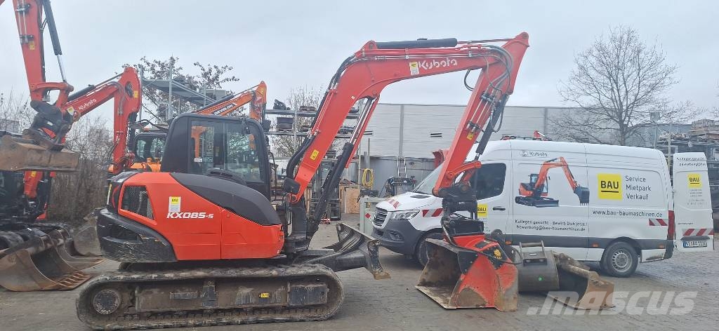 Kubota Kompaktbagger KX 085-5 GL Roomikekskavaatorid