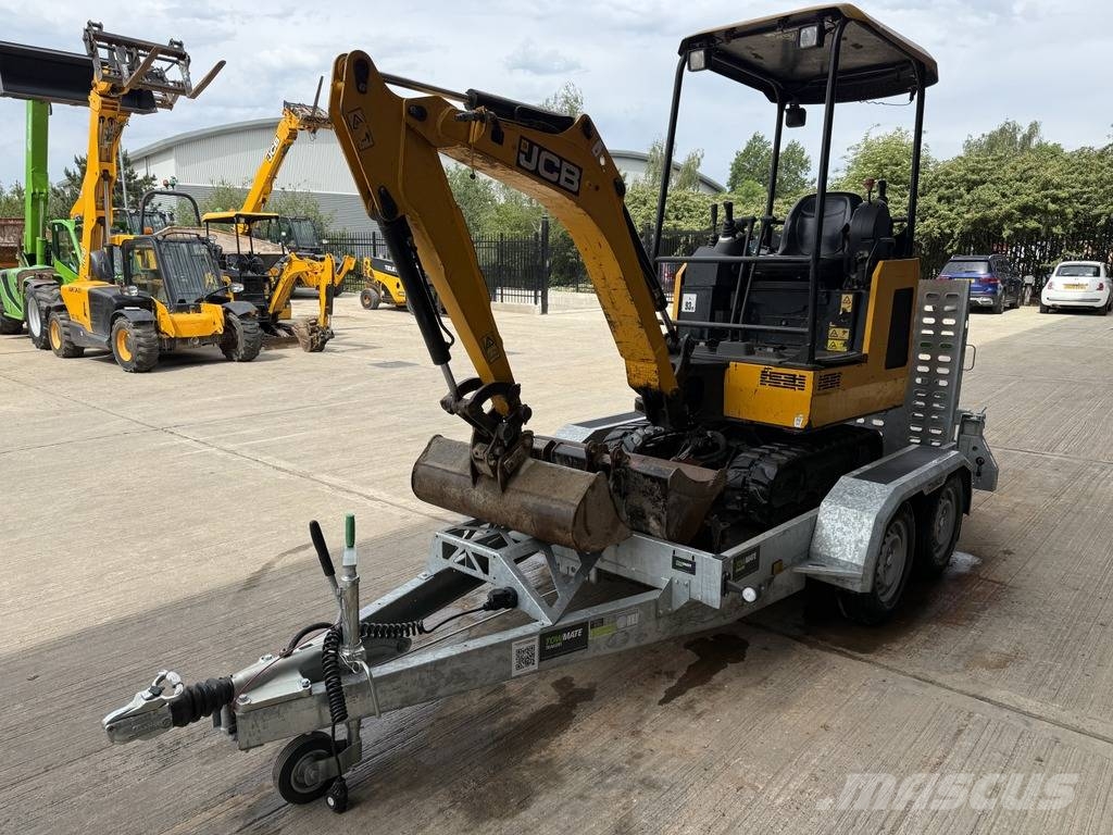 JCB 15 C-1 1.5t Mini Excavator + 2.7t Plant Trailer Minibagger < 7t