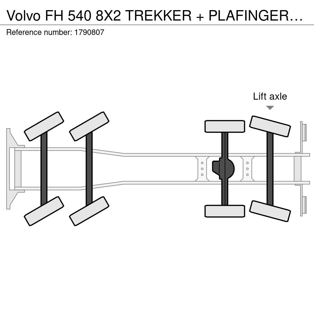 Volvo FH 540 8X2 TREKKER + PLAFINGER 58.002 TEC +PJ150 E Mobiilinosturit