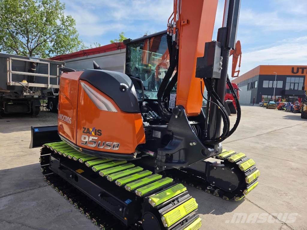 Hitachi ZX 95 US USB-7, metalic shoes+rubber pads, 3 bucke, 2026