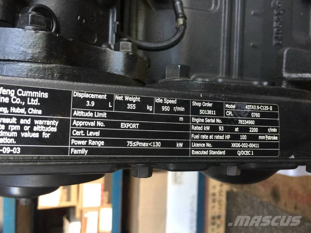 Cummins 4BTAA3.9-C125 Motorer