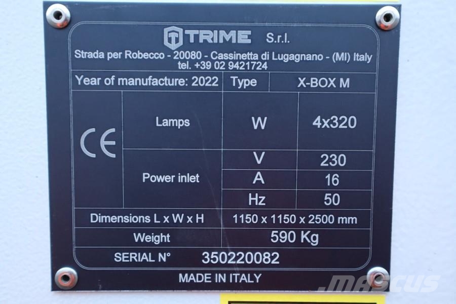 Trime X-BOX M 4 x 320W Valid inspection, Max Boom Height Rasvetni stubovi