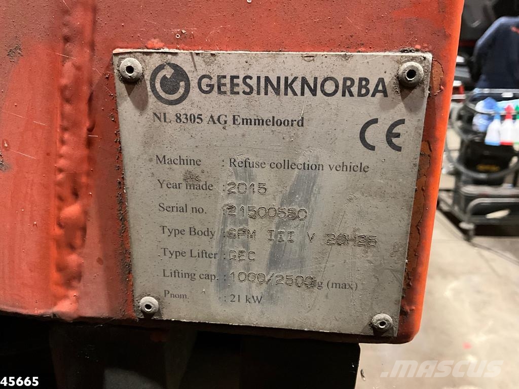 DAF FAG CF 290 Euro 6 Geesink 20m³ Müllwagen