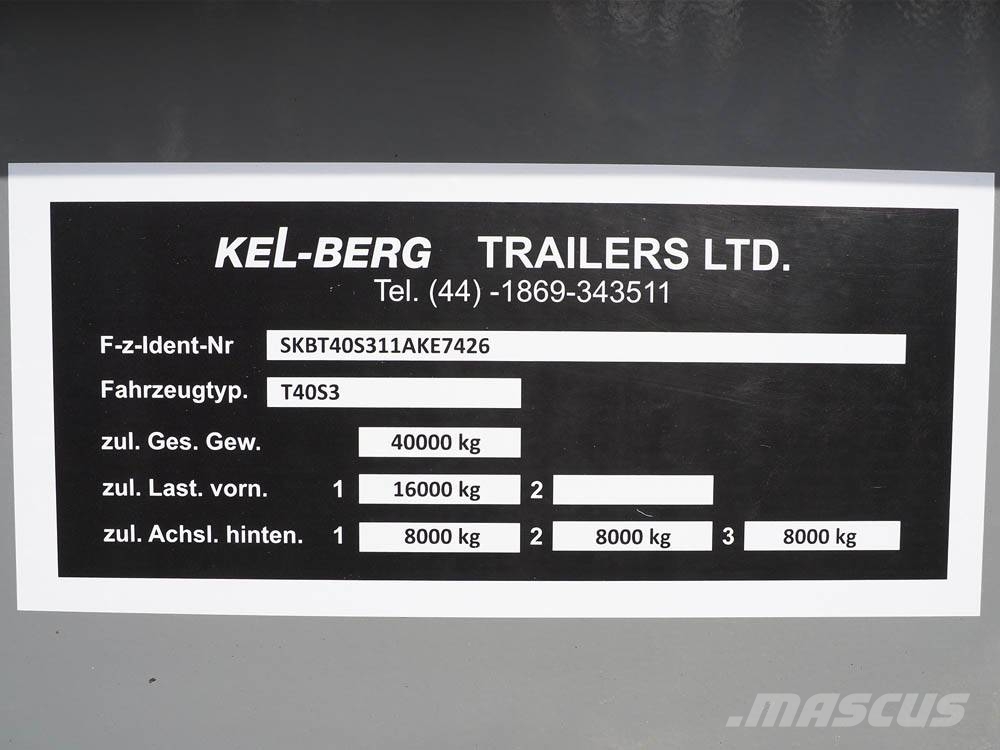 Kel-Berg 3 aks. Tipper semi-trailers