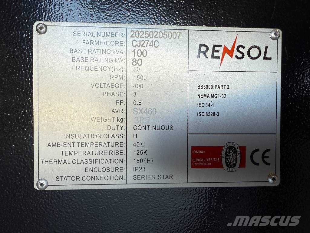 DPX CJ274C - 100 kVA Alternator - DPX-33906 Citi ģeneratori