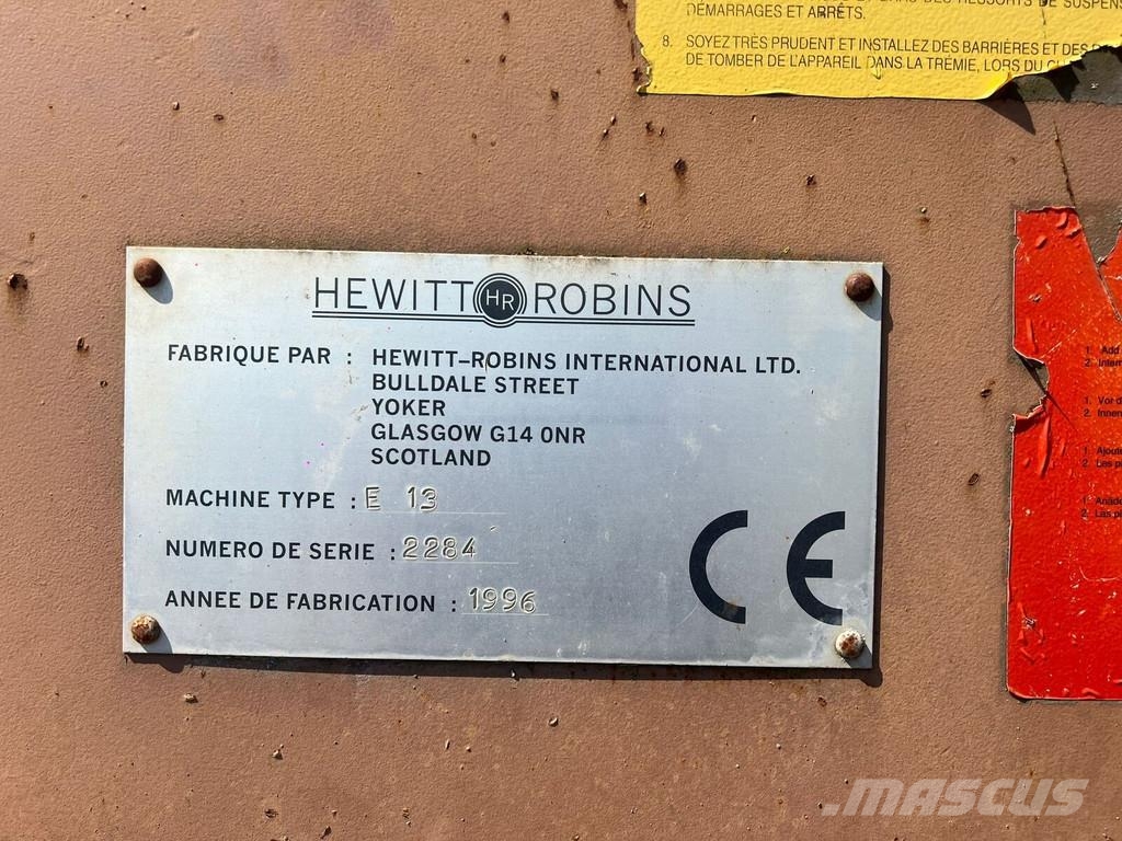 Hako Hewitt Robins E 13 Machacadoras