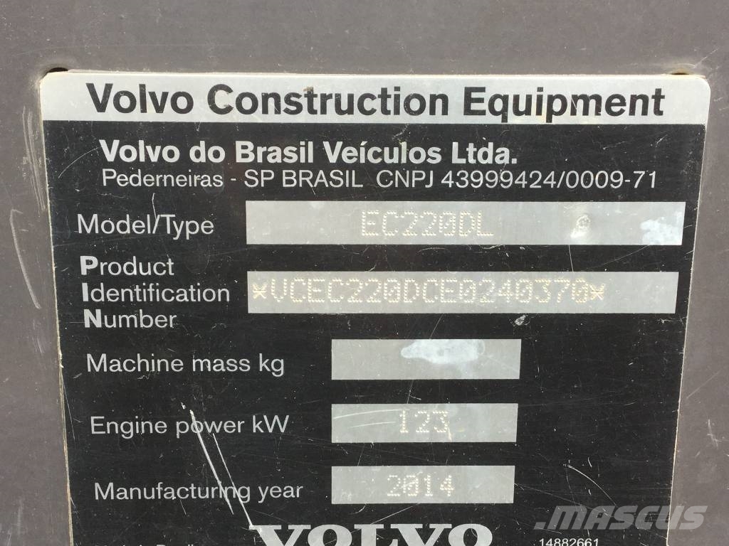 Volvo EC220DL Bageri gusjeničari