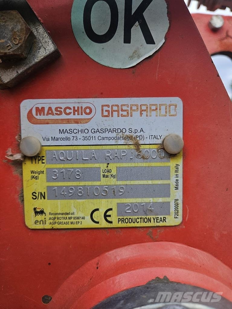 Maschio Aquila 6000 パワーハローとロータリーハロー