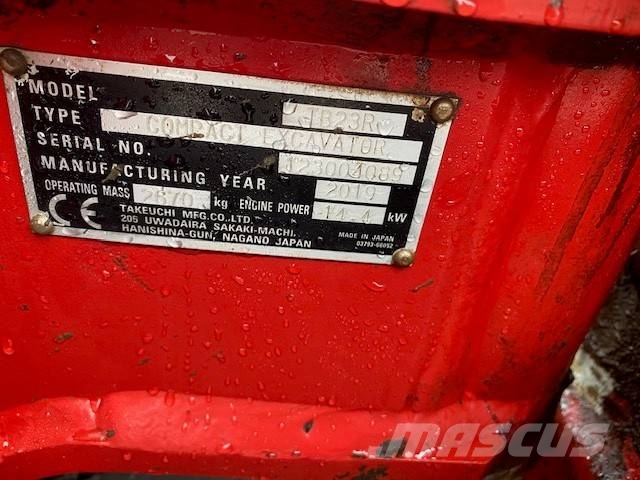 Takeuchi TB 23 R Miniekskavaatorid < 7 t