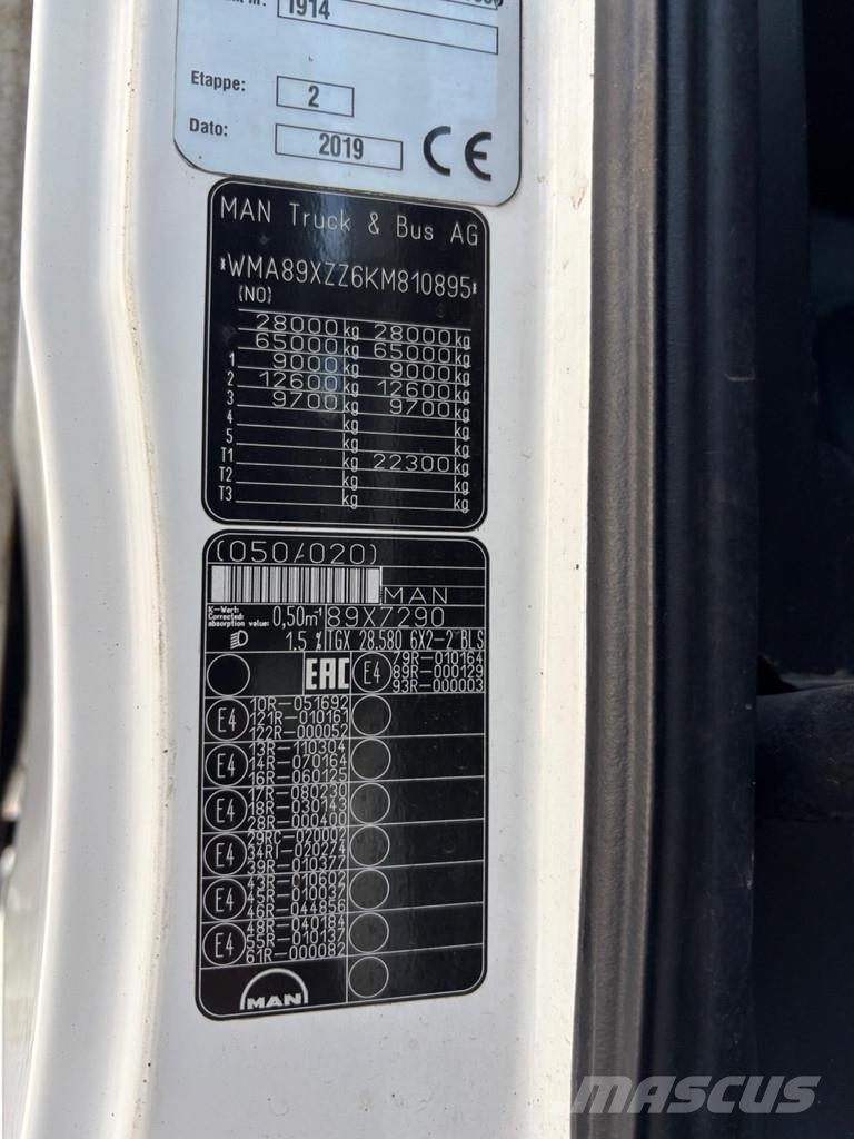 MAN TGX 28.580 6x2 EURO6 + RETARDER + ENGINE DEFECT + Autocabinati