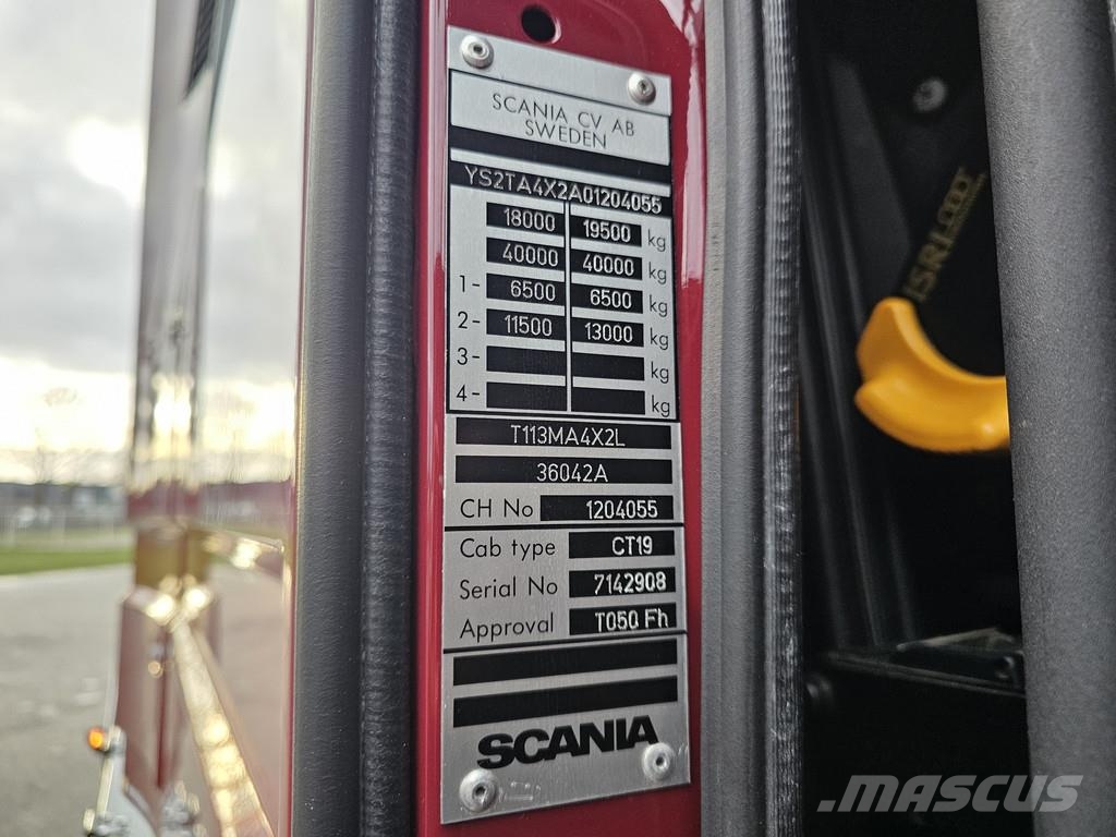 Scania T143.450 TOPLINE / TORPEDO / HAUBER / 460 cm WB Tahače