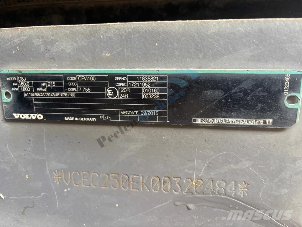 Volvo EC 250 EL Bagri goseničarji