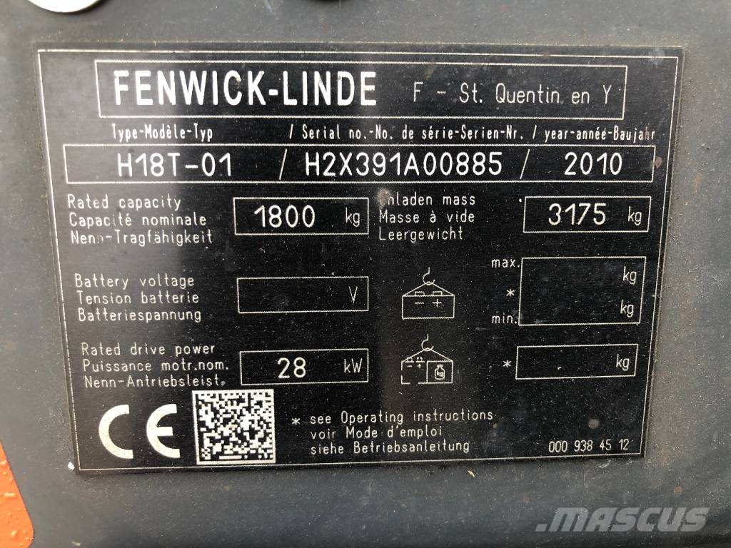 Linde H18T-01 V-3163 OB Plinski viljuškari