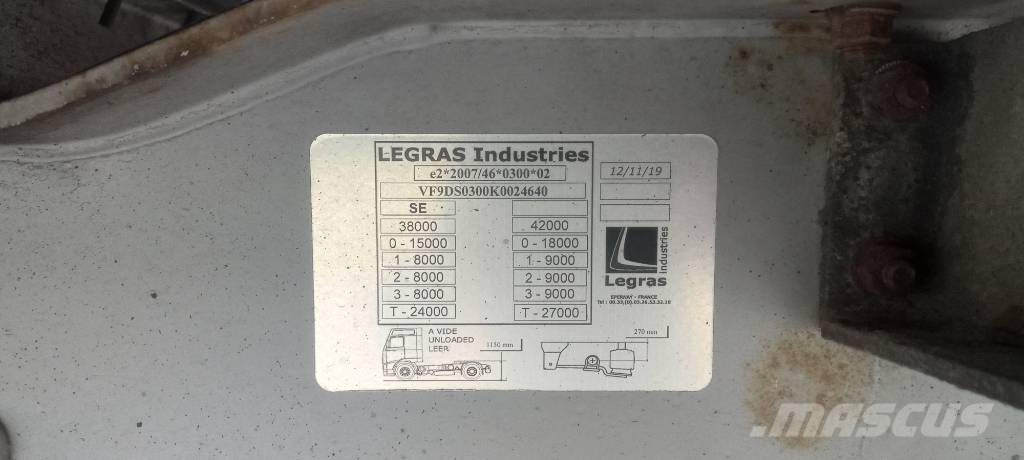 Legras 3 aks Walking floor Schubbodenauflieger