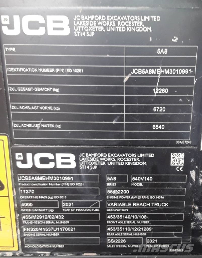 JCB 540-140 Teleskoplader