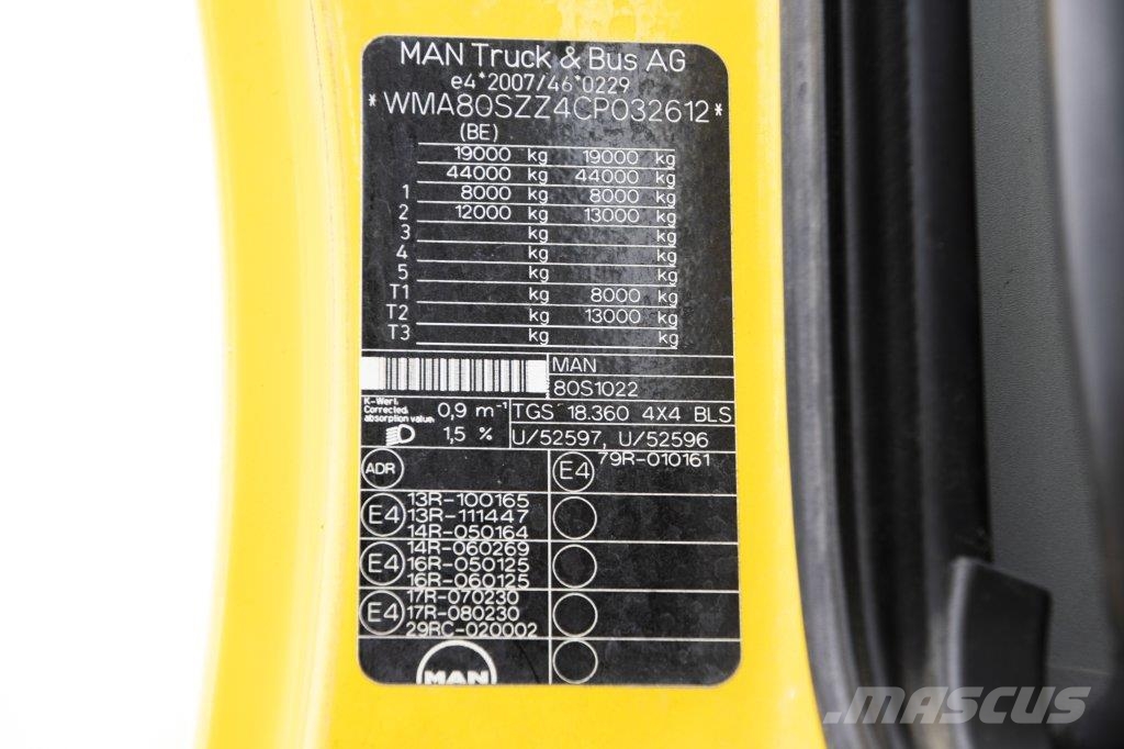 MAN TGS 18.360 BLS 4X4 + SEMI MIXER 10M3 Betonmixers en pompen