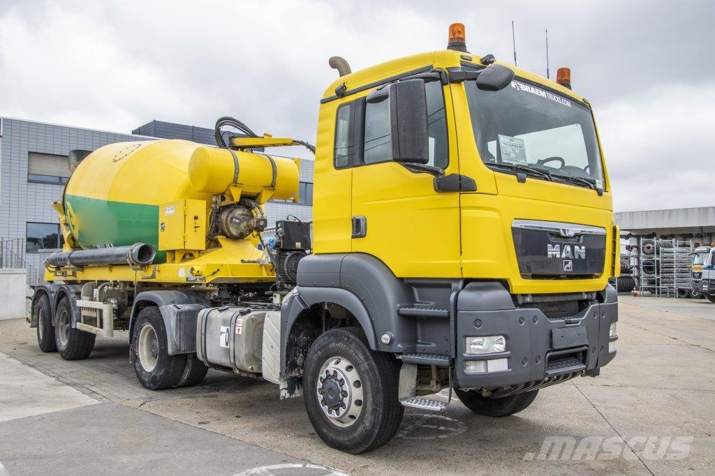 MAN TGS 18.360 BLS 4X4 + SEMI MIXER 10M3 Betonmixers en pompen