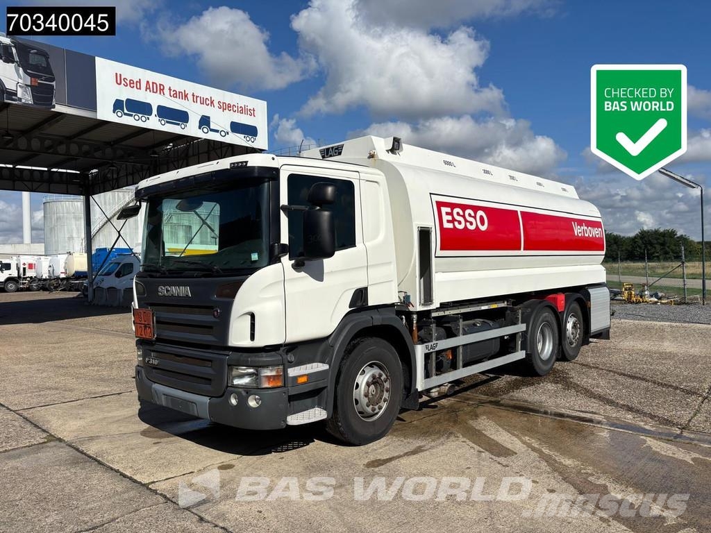 Scania P310 6X2 LAG 21.900 liter Fuel tanker 5 compartmen Motrici cisterna