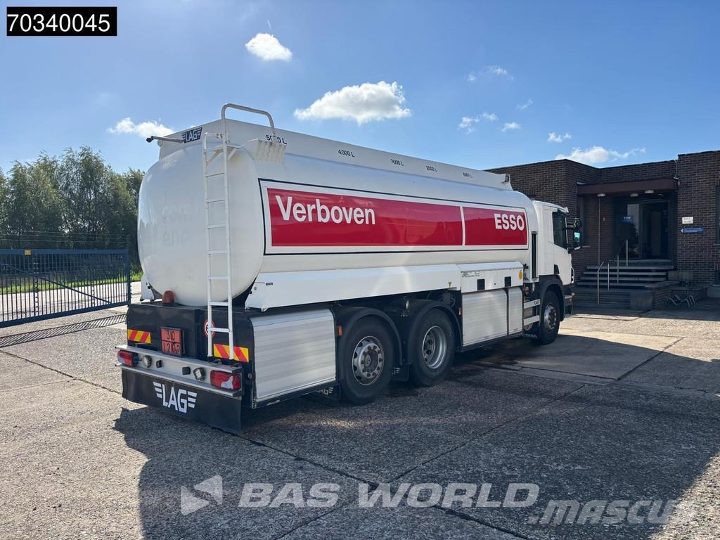 Scania P310 6X2 LAG 21.900 liter Fuel tanker 5 compartmen Motrici cisterna