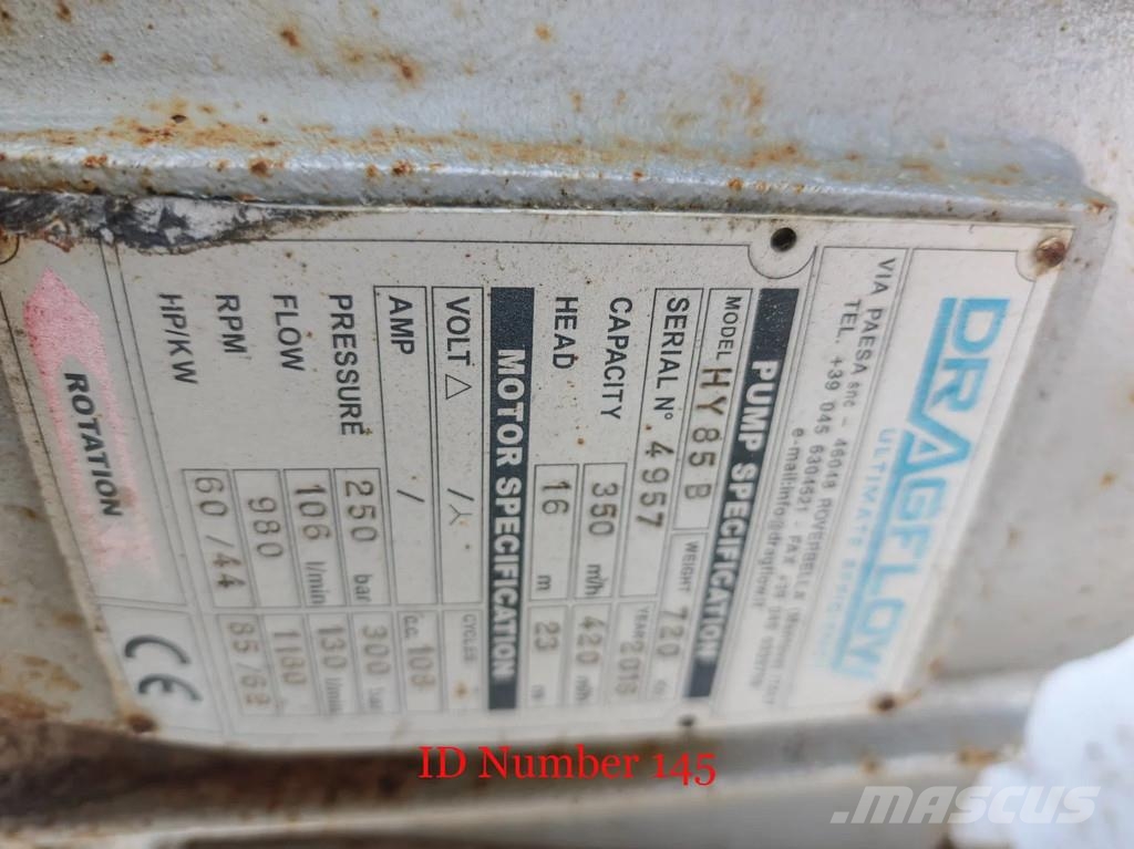 Dragflow Dredge & Dredging Pump HY85B Betoonkivi tootmise masinad
