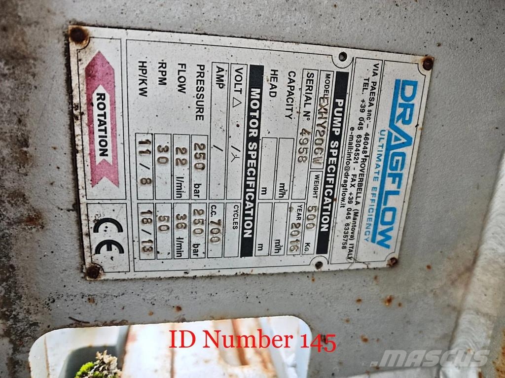 Dragflow Dredge & Dredging Pump HY85B Betoonkivi tootmise masinad
