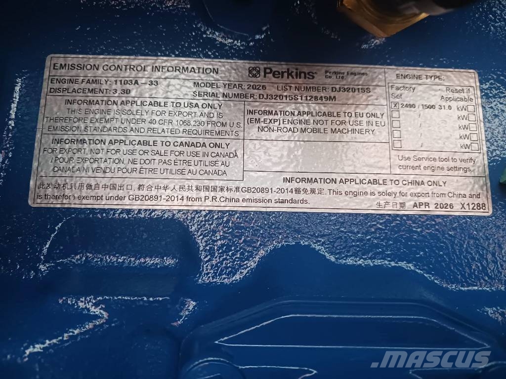 FG Wilson P33-3 - 33 kVA Genset - DPX-16003 مولدات ديزل