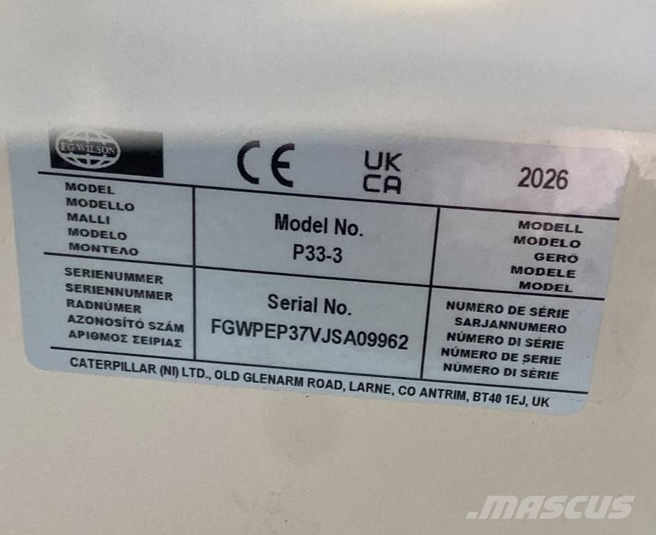 FG Wilson P33-3 - 33 kVA Genset - DPX-16003 مولدات ديزل