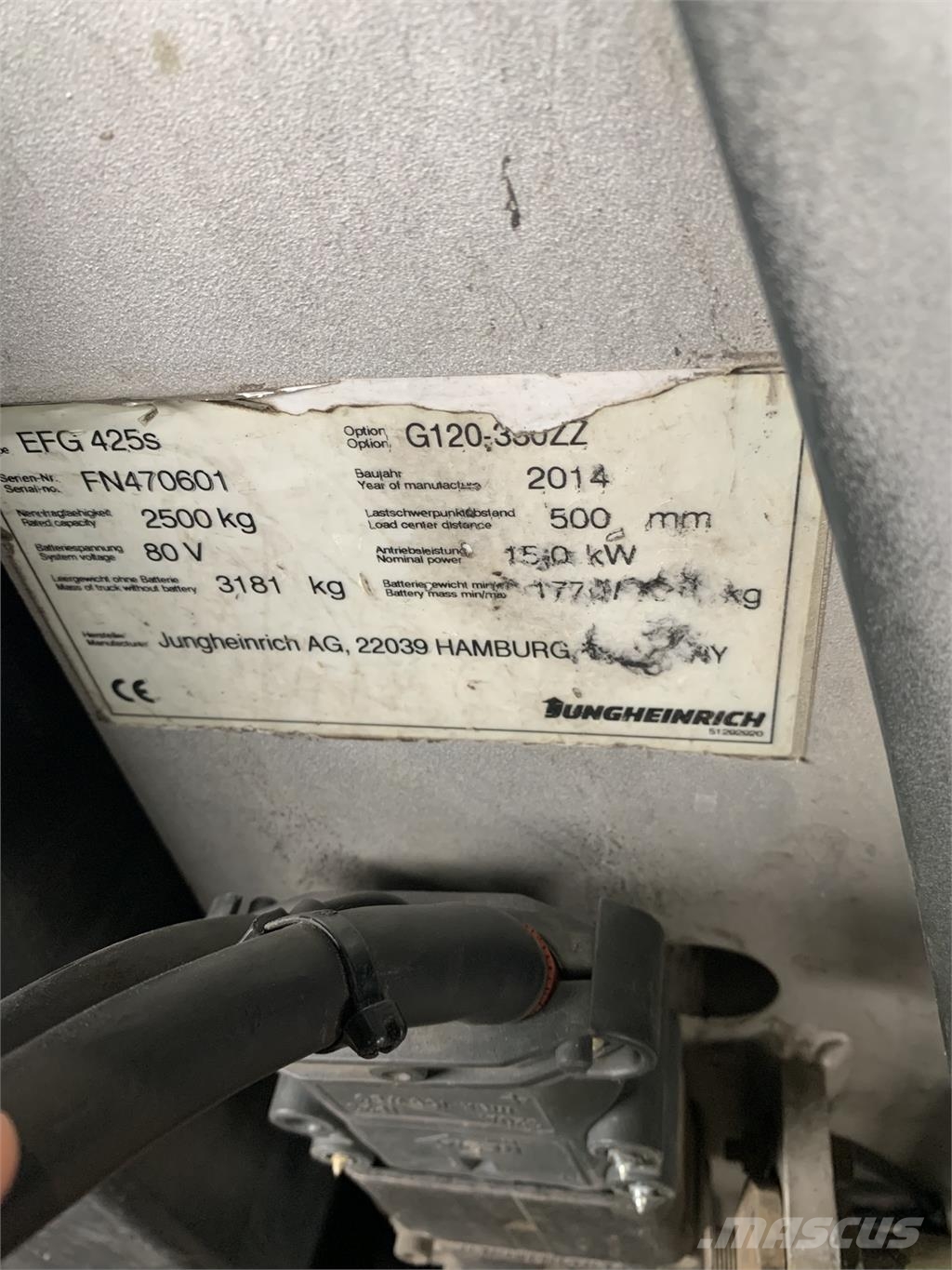 Jungheinrich EFG 425 شاحنات ذات رافعات شوكية تعمل بالكهرباء