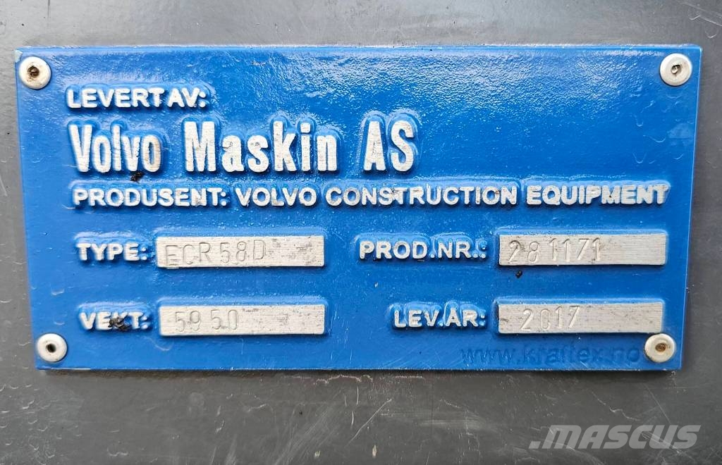 Volvo ECR 58 D Minigravere <7t