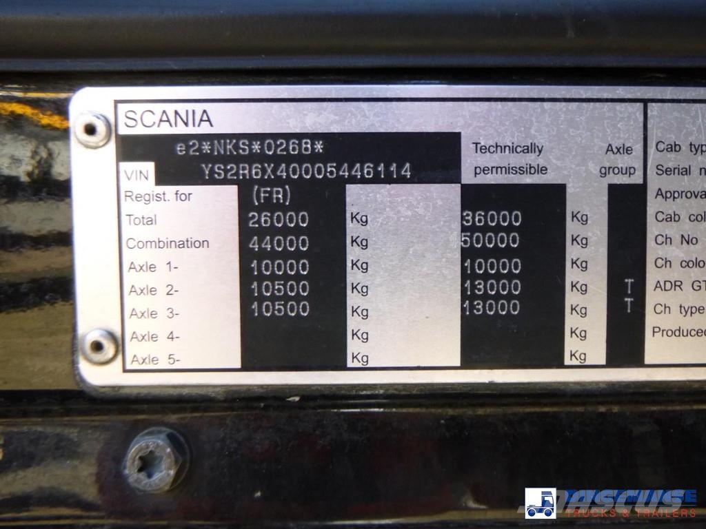 Scania R 580 6x4 Euro 6 + Jonsered 2850 crane Kranen voor alle terreinen