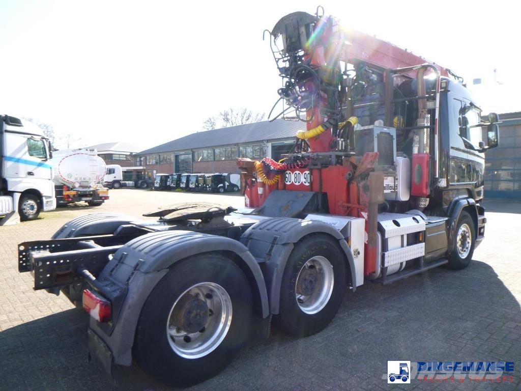 Scania R 580 6x4 Euro 6 + Jonsered 2850 crane Kranen voor alle terreinen