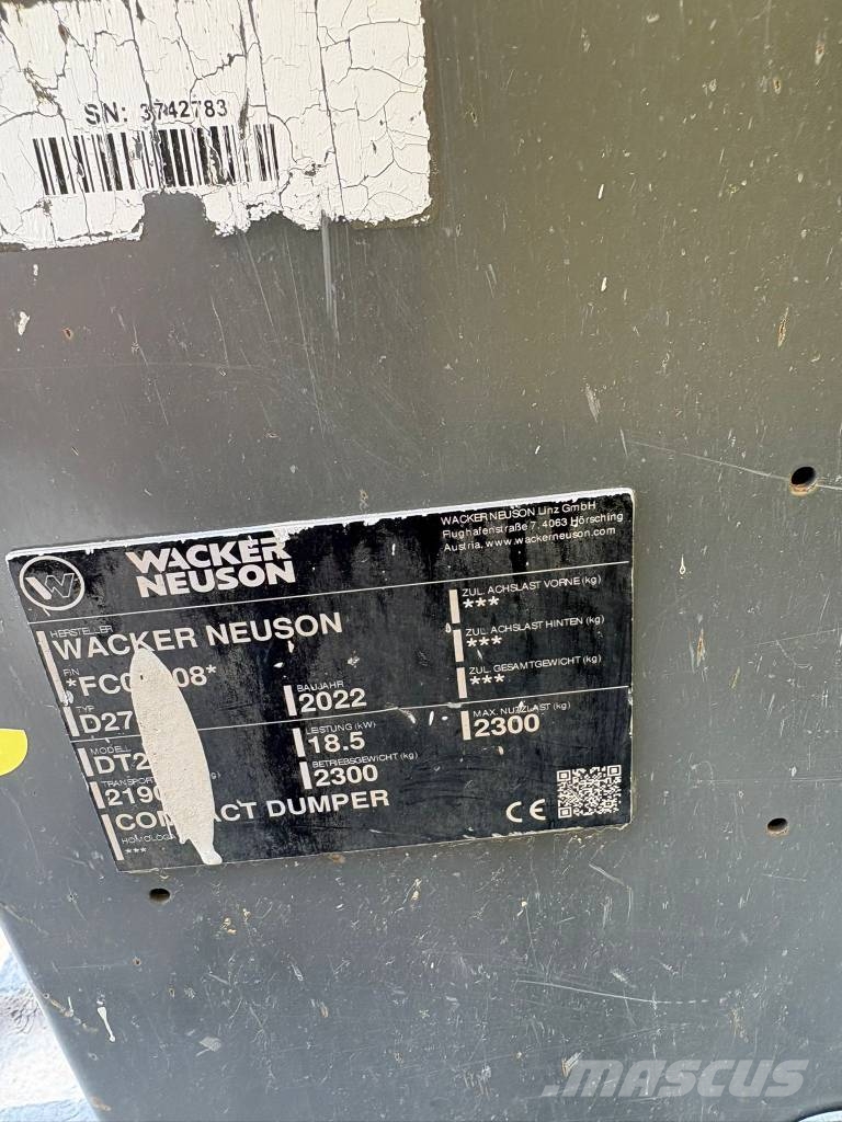 Wacker Neuson DT 25 Raupendumper