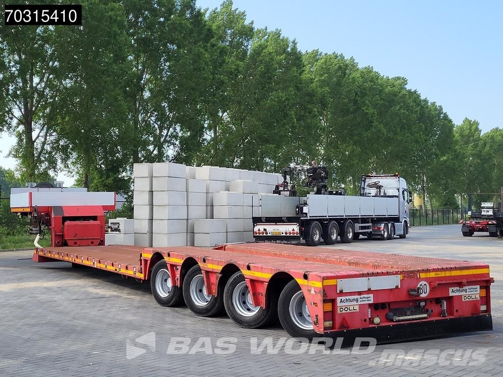 Doll T4H-0S3 T4H 0 S3 4 axles Full Steered Remote Goose Semi-trailer blokvogn