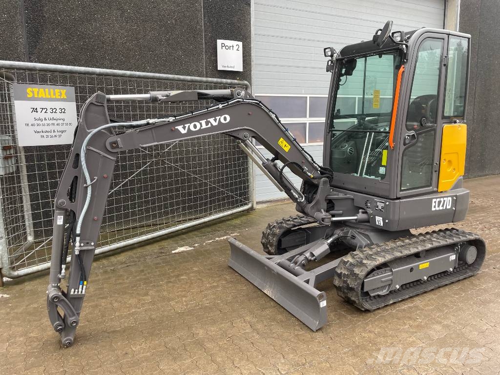 Volvo EC27D Mini ekskavatörler, 7 tona dek