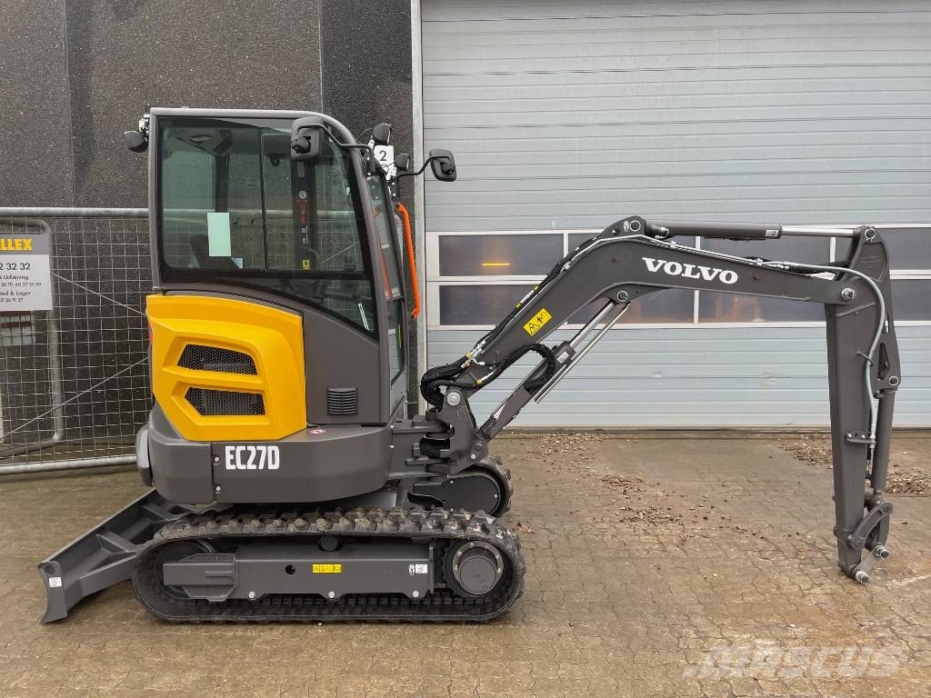 Volvo EC27D Mini ekskavatörler, 7 tona dek