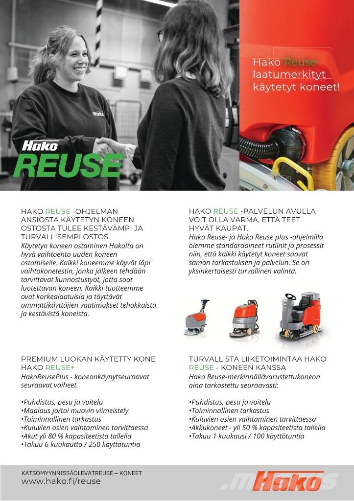 Hako Scrubmaster B30CL TB430 Yhdistelmäkoneet