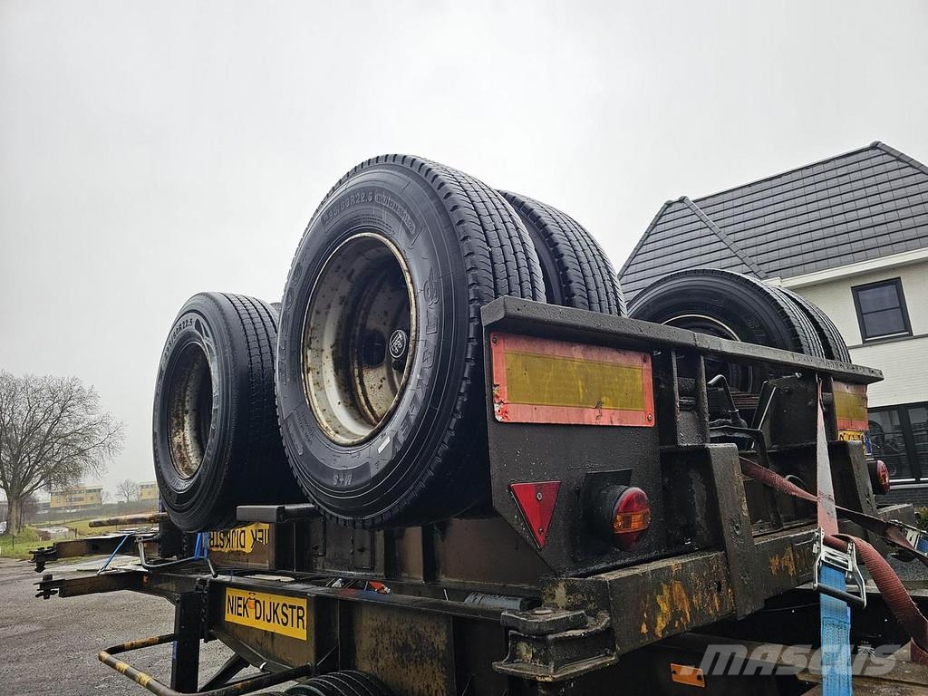 Pacton 2126 C-2 | 20 FOOT| BLADGEVEERD|DOUBLE TIRES| BPW Container semi-trailers