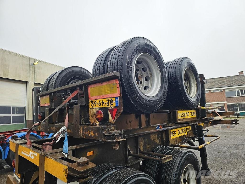 Pacton 2126 C-2 | 20 FOOT| BLADGEVEERD|DOUBLE TIRES| BPW Container semi-trailers