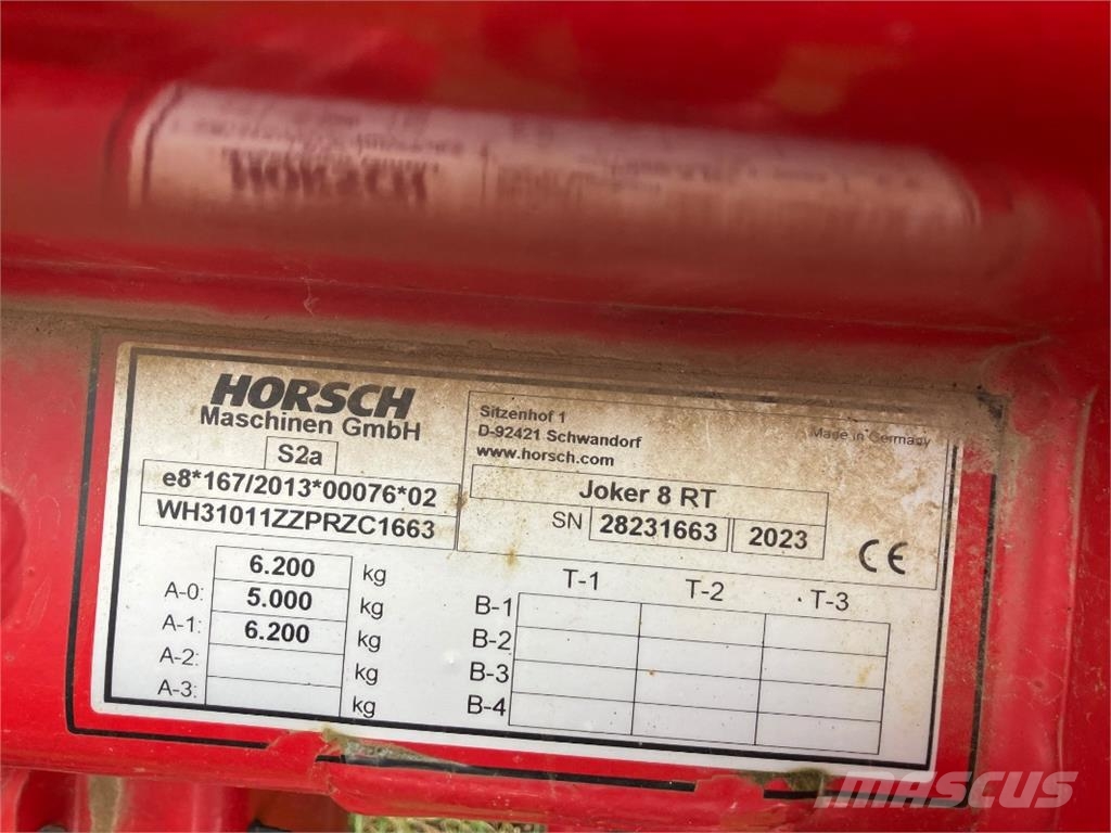 Horsch Joker 8 RT Δισκοσβάρνες