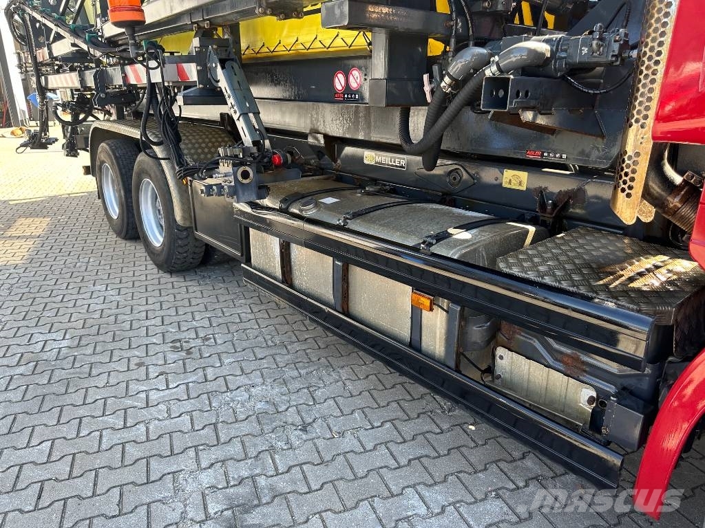 Scania R580 Abrollkipper Meiller Enteisungsgerät 45m Reptéri felszerelés