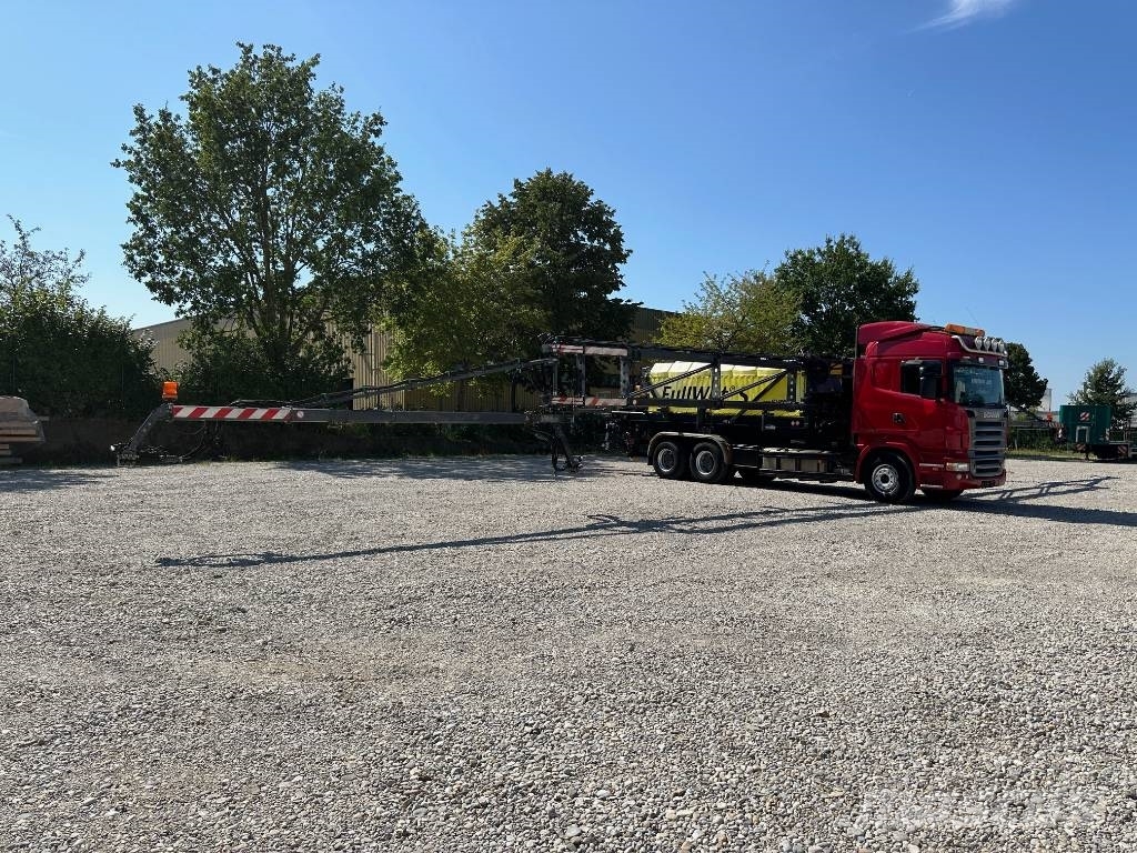 Scania R580 Abrollkipper Meiller Enteisungsgerät 45m Reptéri felszerelés