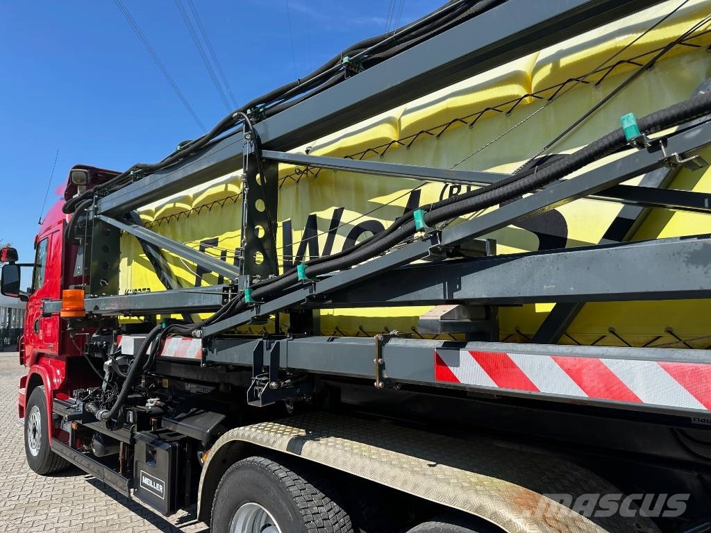 Scania R580 Abrollkipper Meiller Enteisungsgerät 45m Reptéri felszerelés