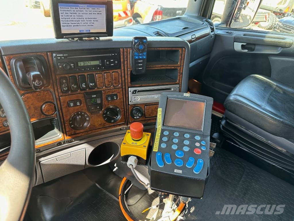 Scania R580 Abrollkipper Meiller Enteisungsgerät 45m Reptéri felszerelés