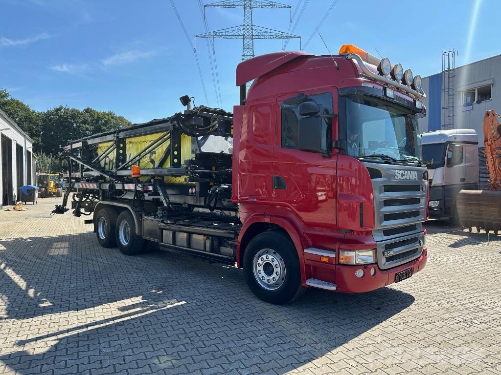 Scania R580 Abrollkipper Meiller Enteisungsgerät 45m Reptéri felszerelés